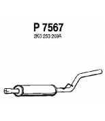 FENNO STEEL - P7567 - Глушитель средний VW CADDY 1.6 04-
